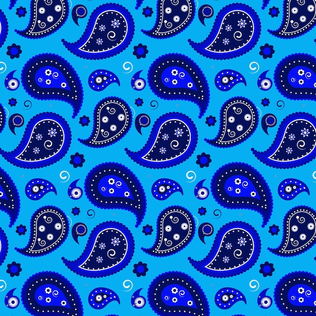 Free Vector | Paisley bandana pattern