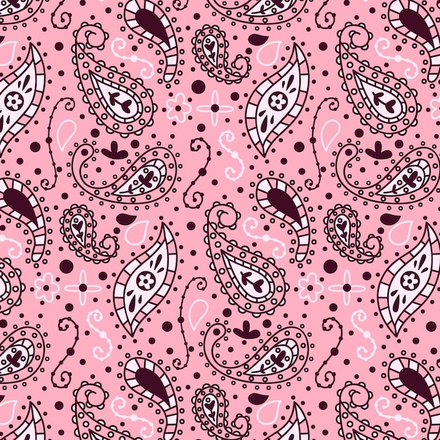 Premium Vector Paisley bandana pattern