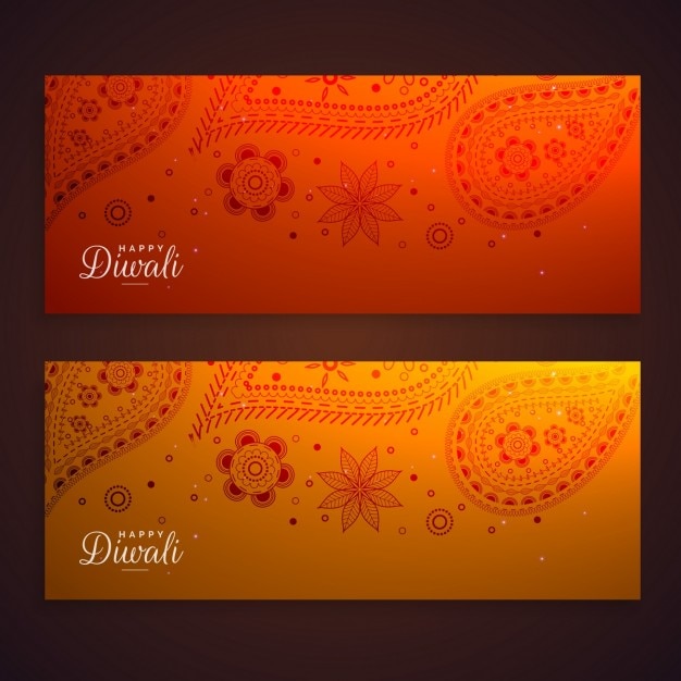 Paisley banners for diwali