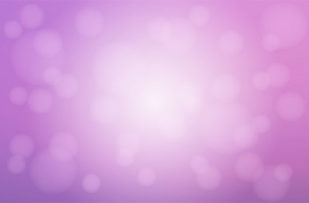 ボケライトと淡い紫ぼやけた背景 プレミアムベクター