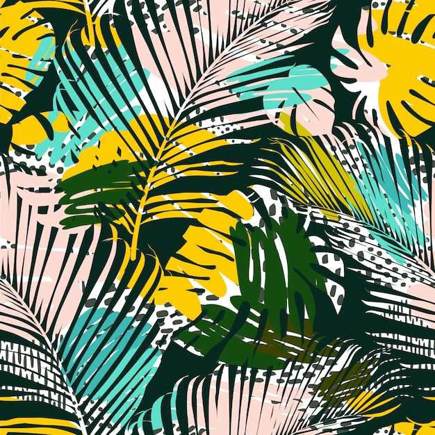 Premium Vector | Palm pattern