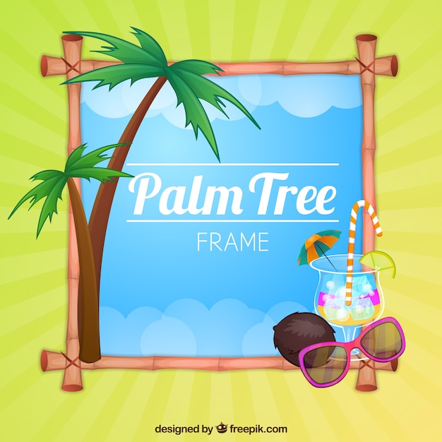 Free Vector Palm Tree Background