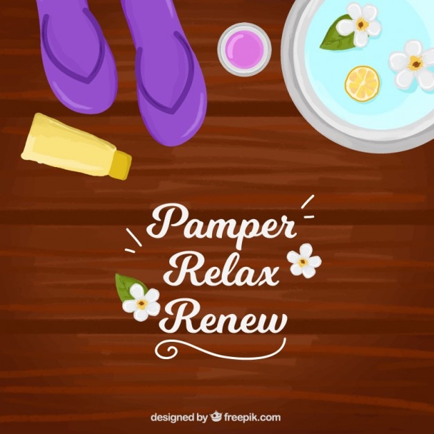 Pamper relax renew backgroound