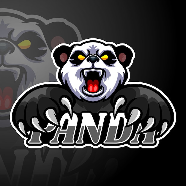 Premium Vector | Panda esport logo mascot