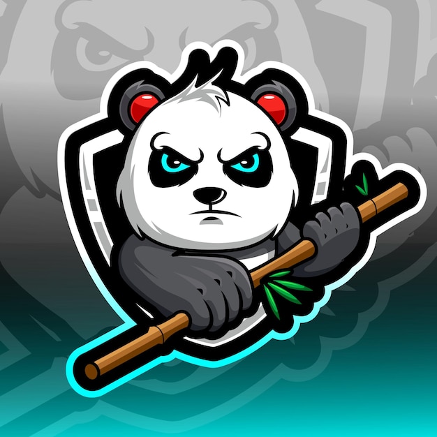 Premium Vector | Panda mascot logo template