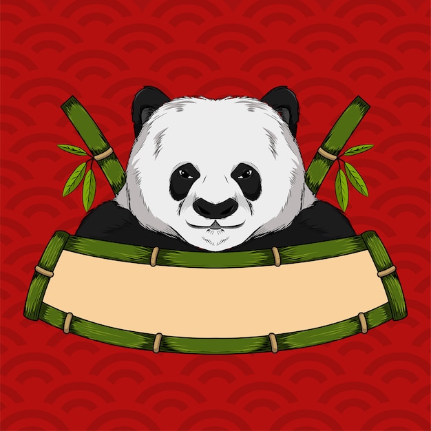 Premium Vector | Panda mascot logo