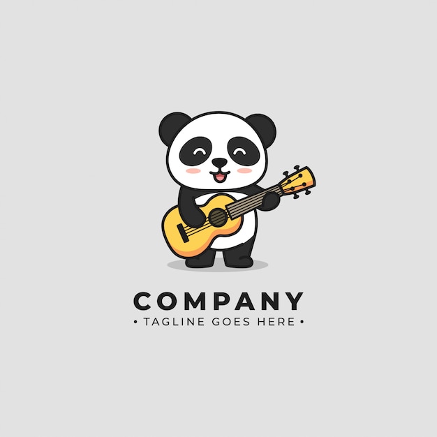 Download Free Panda Play Gitar Logo Premium Vector Use our free logo maker to create a logo and build your brand. Put your logo on business cards, promotional products, or your website for brand visibility.