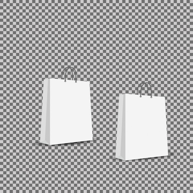 Download Paper bag mock up vector template Vector | Premium Download