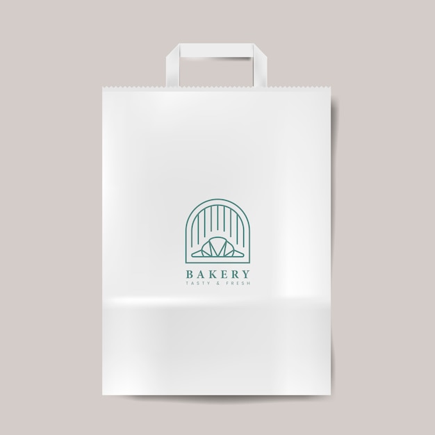 Download Free Vector Paper Bag Mockup Isolated Vector Yellowimages Mockups