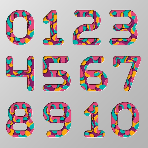 Free Free Layered Number Svg 156 SVG PNG EPS DXF File