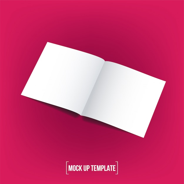 Download Paper mock up template vector illustration | Premium Vector