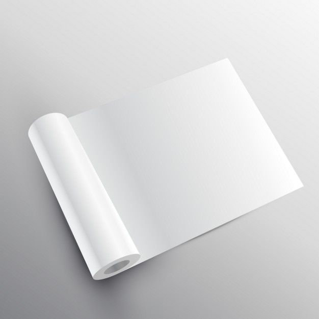 Download Free Vector Paper Roll Mockup PSD Mockup Templates