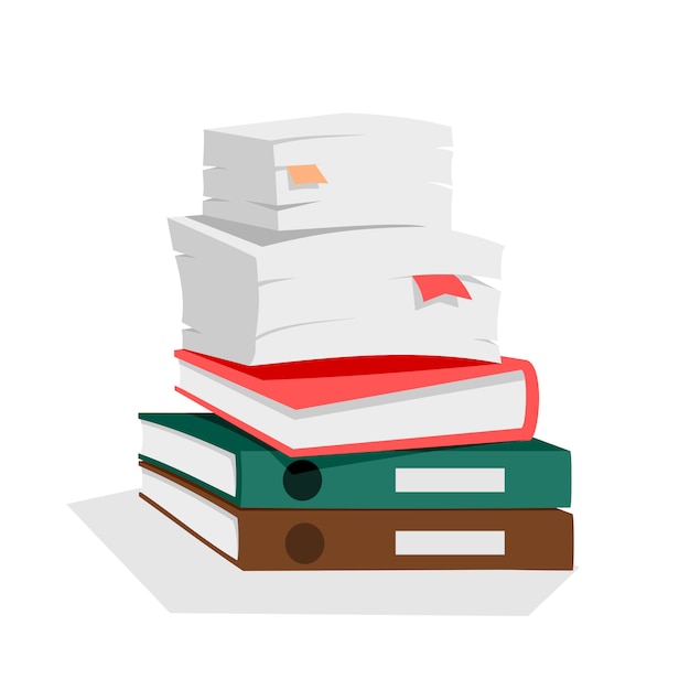 Paper stack | Premium Vector