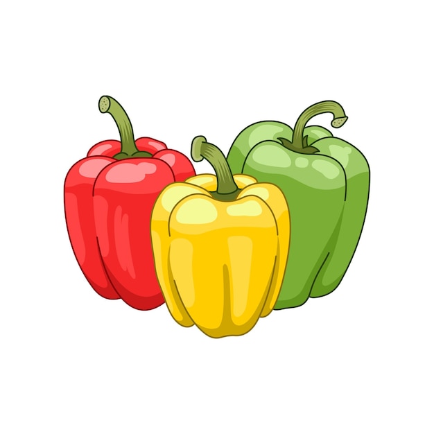 Premium Vector | Paprika. healthy food.