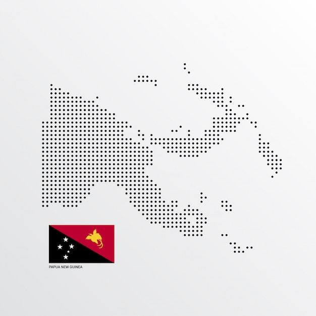 Free Vector Papua New Guinea Map Design