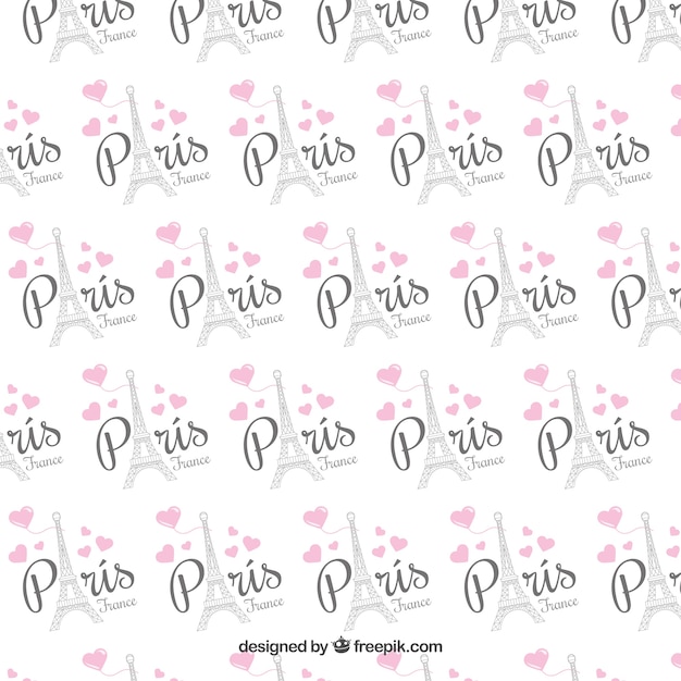 Premium Vector | Paris pattern