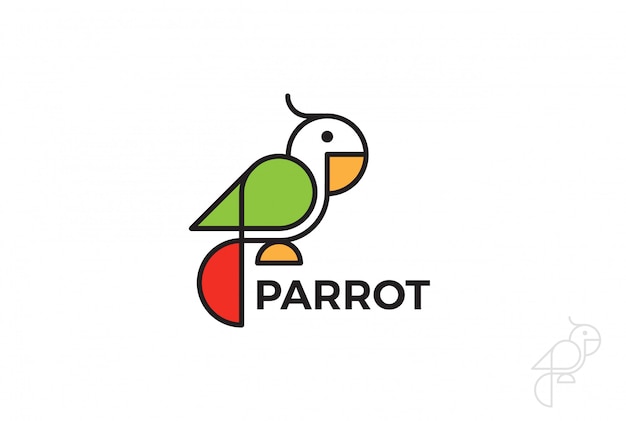 Download Free Parrot Logo Icon Linear Style Premium Vector Use our free logo maker to create a logo and build your brand. Put your logo on business cards, promotional products, or your website for brand visibility.