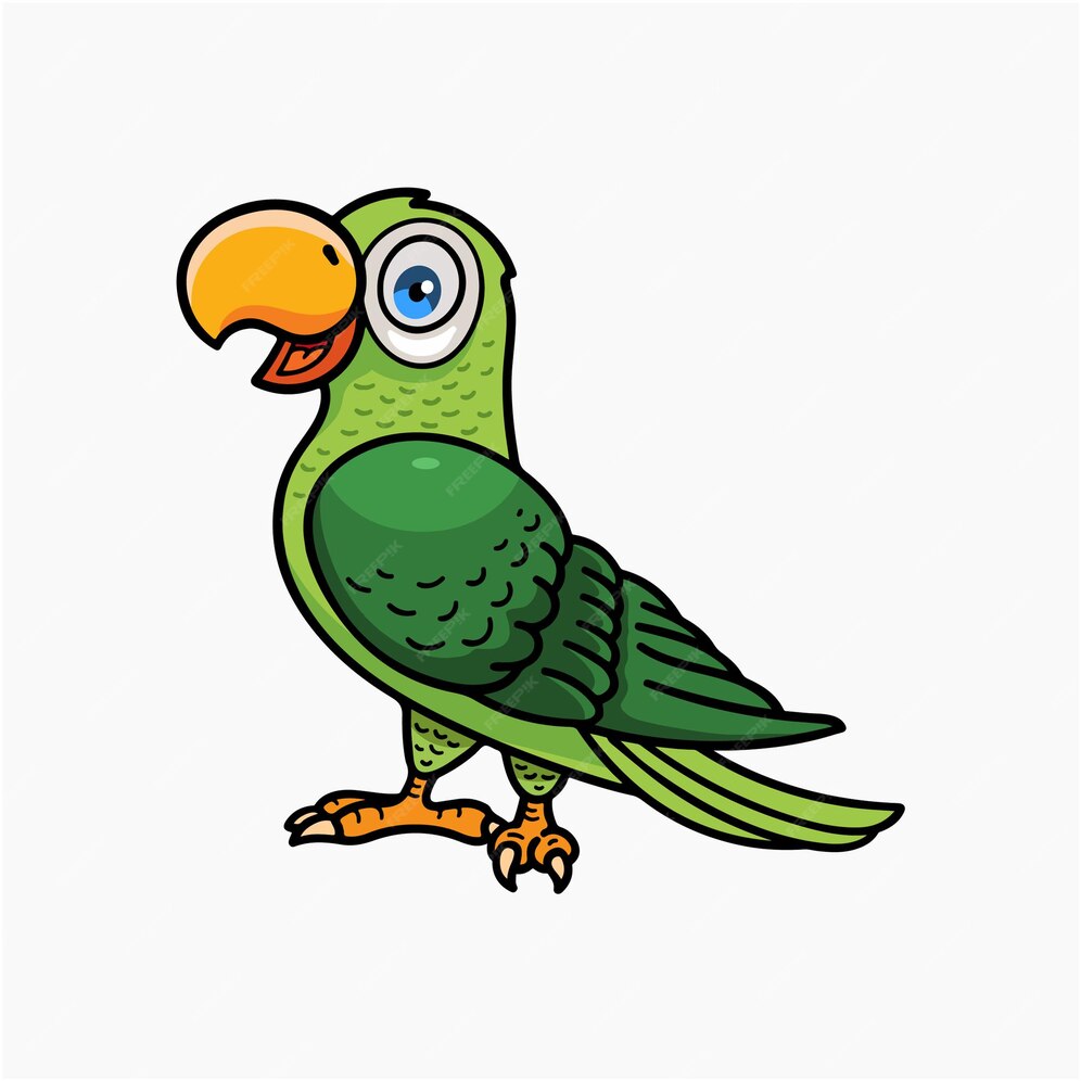 Premium Vector | Parrot vector cartoon illustration clipart