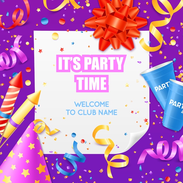 Party Announcement Template from image.freepik.com