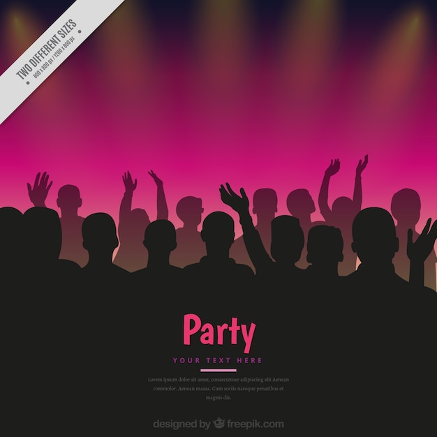 Party background with crowd of people