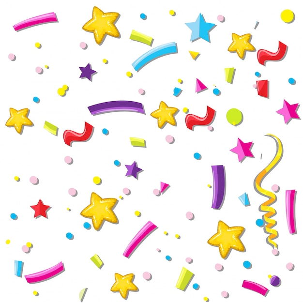 Free Vector | Party confetti wallpaper background