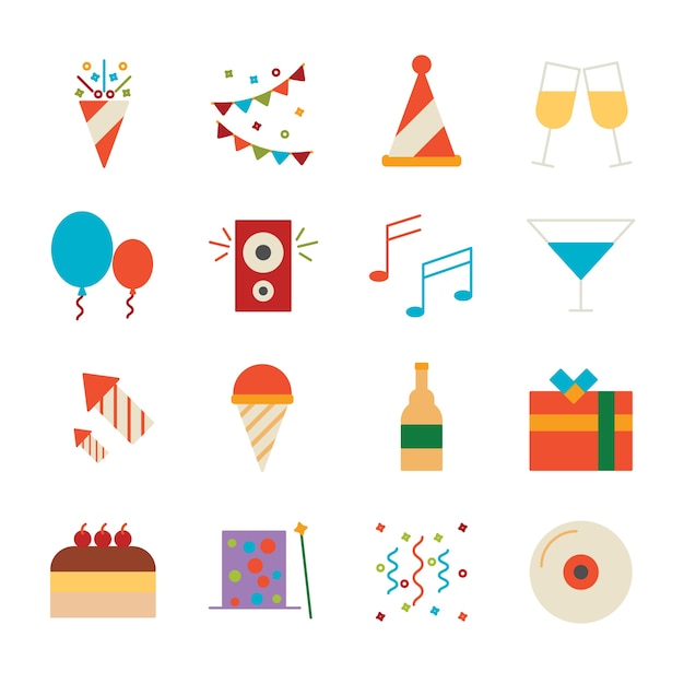 Download Premium Vector | Party icon vector