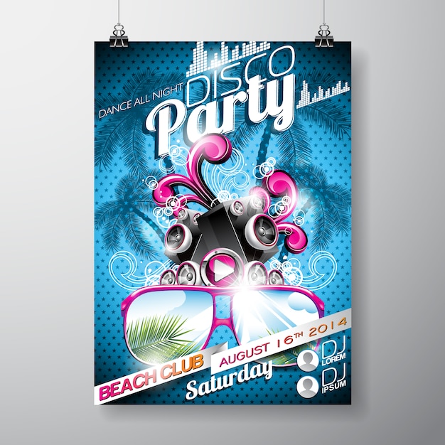 coreldraw party poster templates free download