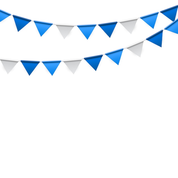 Party with flags | Premium Vector