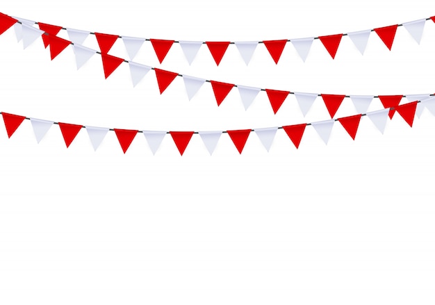 Party with flags Vector | Premium Download