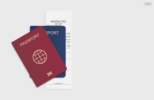 Premium Vector Passport On White Background 8531