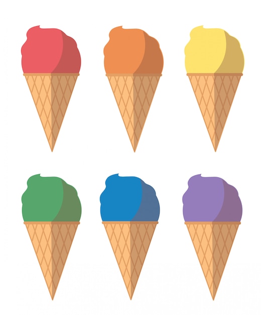 Premium Vector | Pastel ice cream cartoon