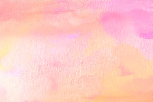 パステルオレンジとピンクの水彩画の背景 無料のベクター