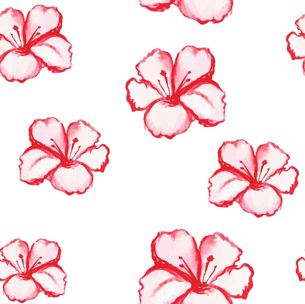 Premium Vector | Patern seamless wallpaper with flowers