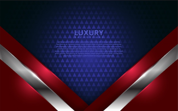 Patriot modern background with overlap layer Premium Vector