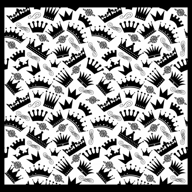 Download Free Vector | Pattern of crowns