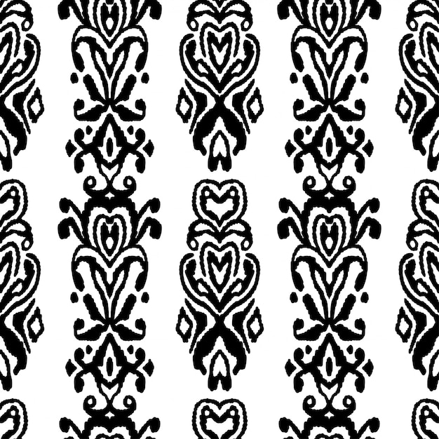 Pattern seamless folklore ornament Premium Vector