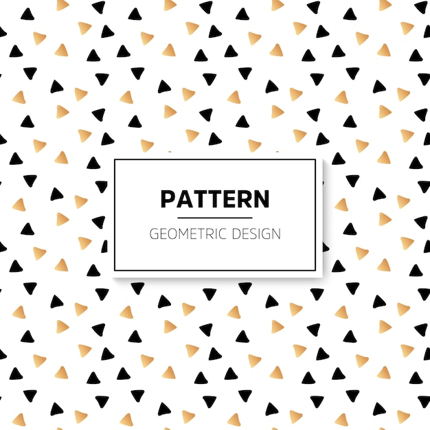 Premium Vector | Pattern with hand drawn triangular shapes