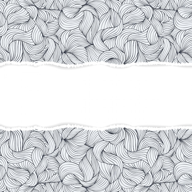 Pattern with torn paper Premium Vector