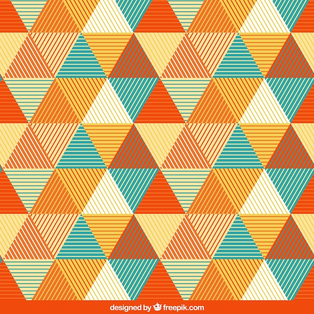 Pattern with triangles Vector | Premium Download