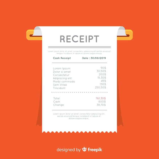 Free Payment Receipt Template from image.freepik.com