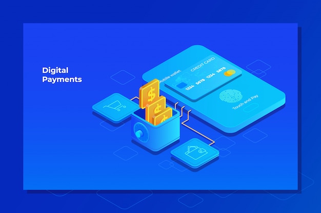 Payment system mobile interface Premium Vector