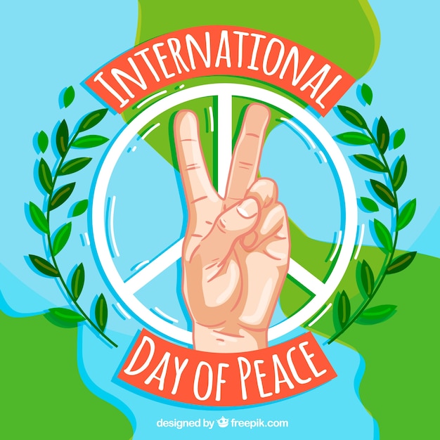 Peace symbols background