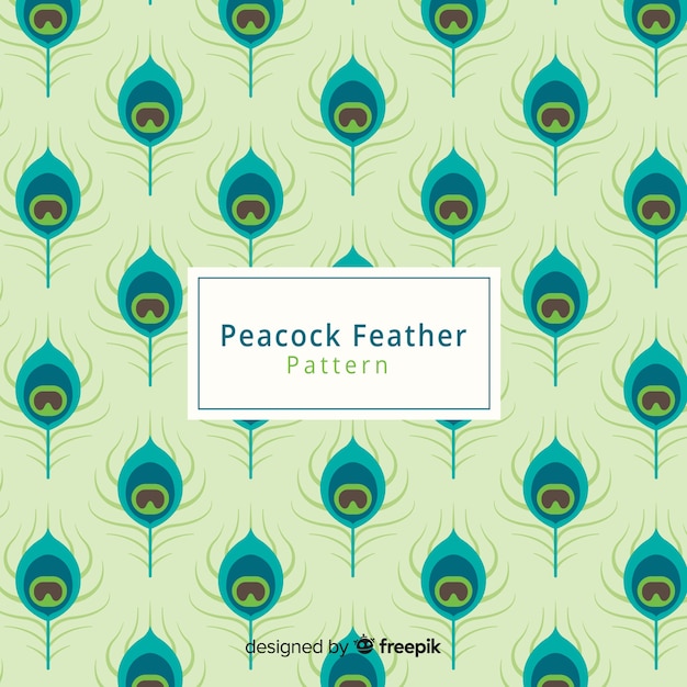 Download Peacock feather pattern | Free Vector