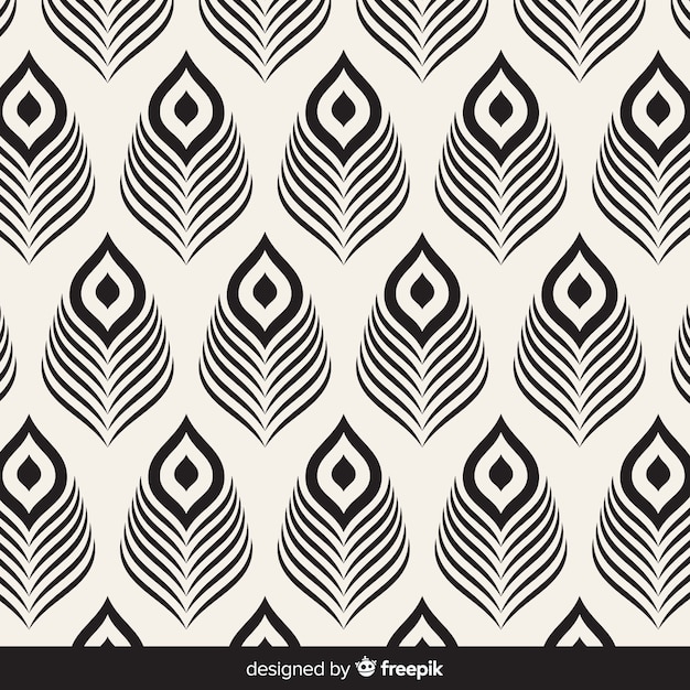 Download Peacock feather pattern | Free Vector