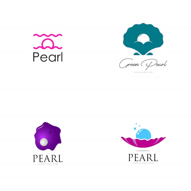 Premium Vector Pearl logo collection