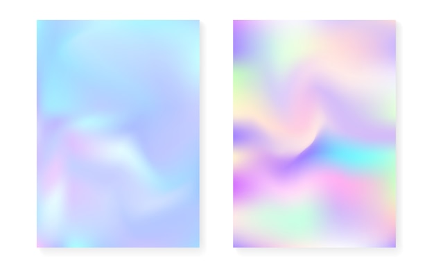 Pearlescent background with holographic gradient. | Premium Vector