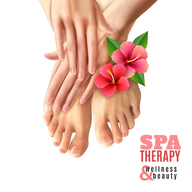 Free Vector Pedicure Manicure Spa Salon Poster