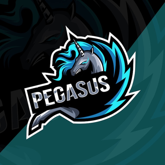 Download Free Pegasus Mascot Logo Esport Template Premium Vector Use our free logo maker to create a logo and build your brand. Put your logo on business cards, promotional products, or your website for brand visibility.