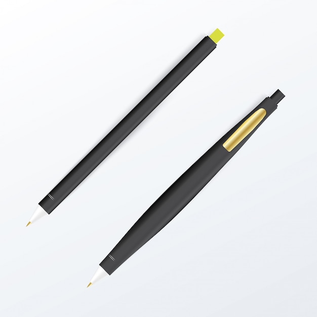 Download Pen mockup. graphic concept for your design Vector | Premium Download