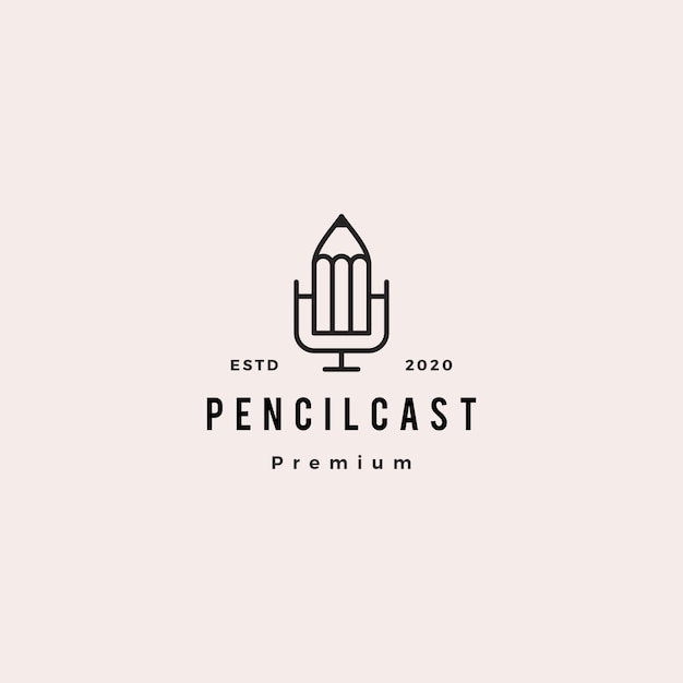 Download Free Pencil Podcast Logo Hipster Retro Vintage Icon For Creative Blog Use our free logo maker to create a logo and build your brand. Put your logo on business cards, promotional products, or your website for brand visibility.